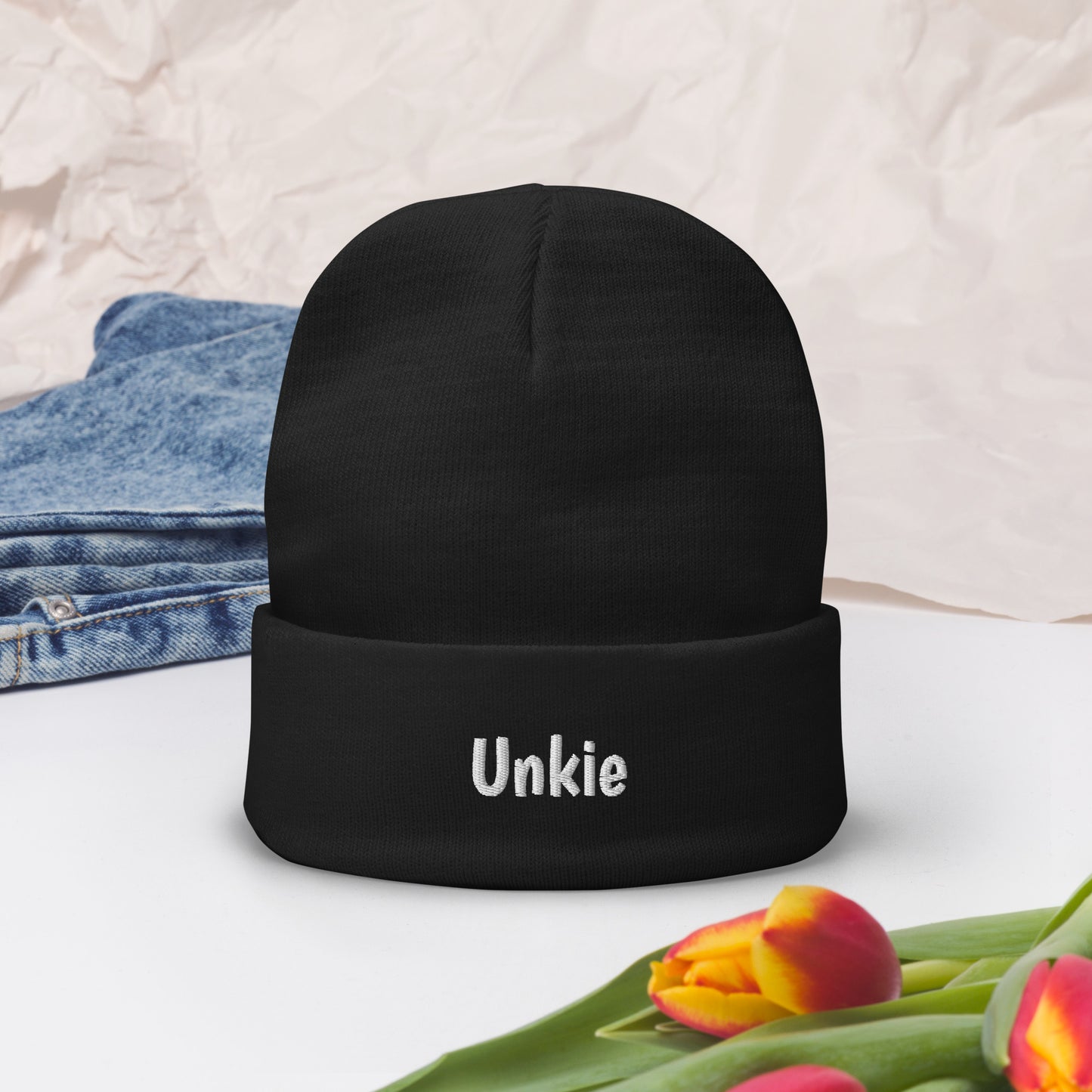 Unkie Embroidered Beanie